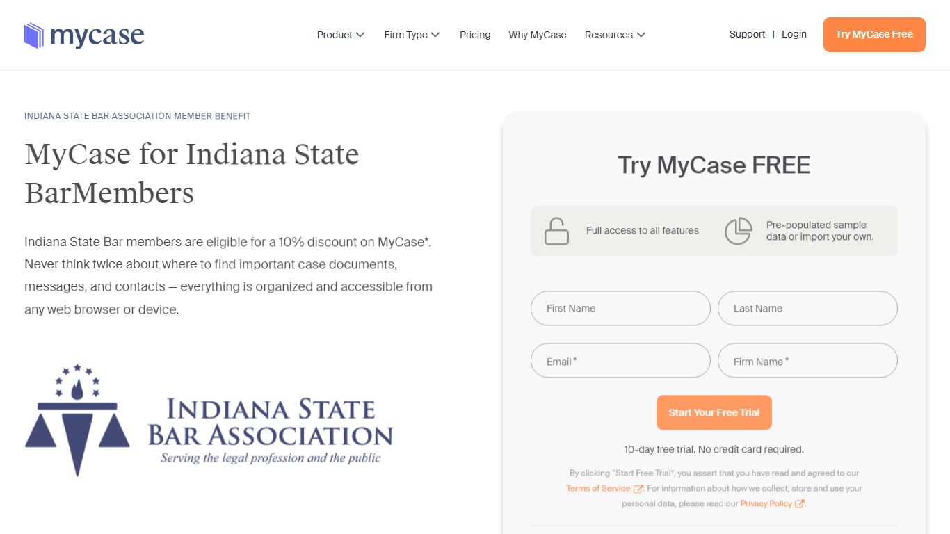 Indiana State Bar Association - MyCase